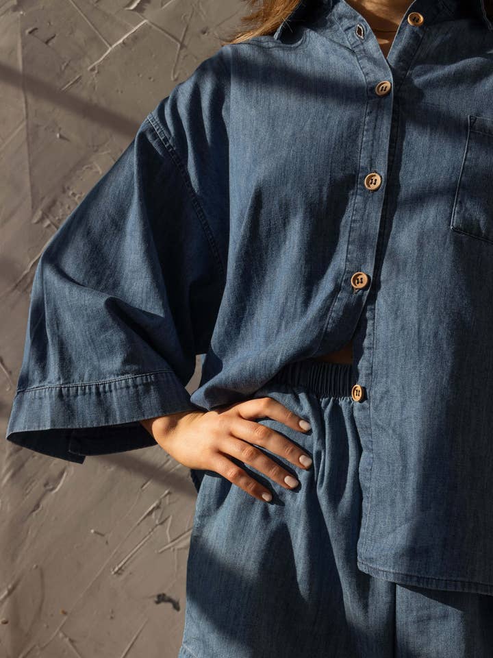 The Chambray Denim Shirt for wholesale on Faire8