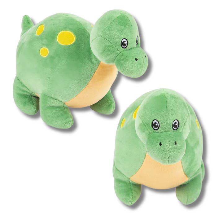 Soft Plush Puffy Fluffy Apatosaurus Animal Kids Toy for wholesale by Happy PoP