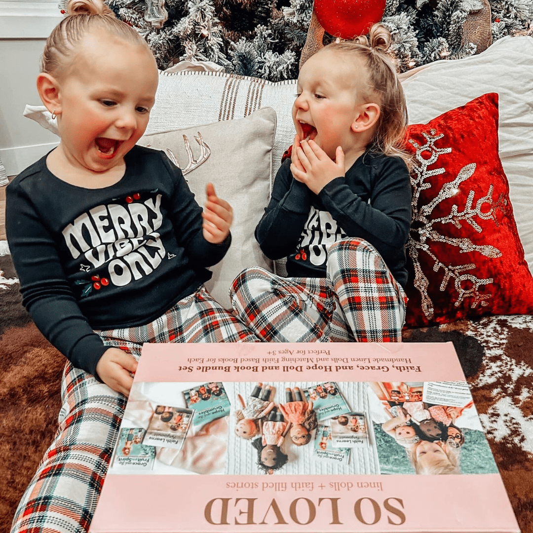 EllyandGrace - Vente Poupée – enfant - Ensemble de livres sur la foi, la grâce, l'espoir, une poupée en lin et un livre chrétien22