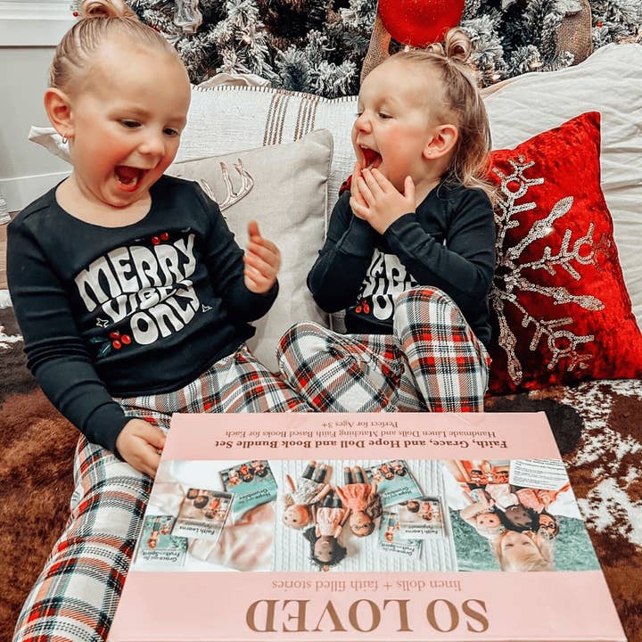 EllyandGrace - Wholesale Doll - Kids - Faith, Grace, Hope, Full Linen Doll and Christian Book Set22