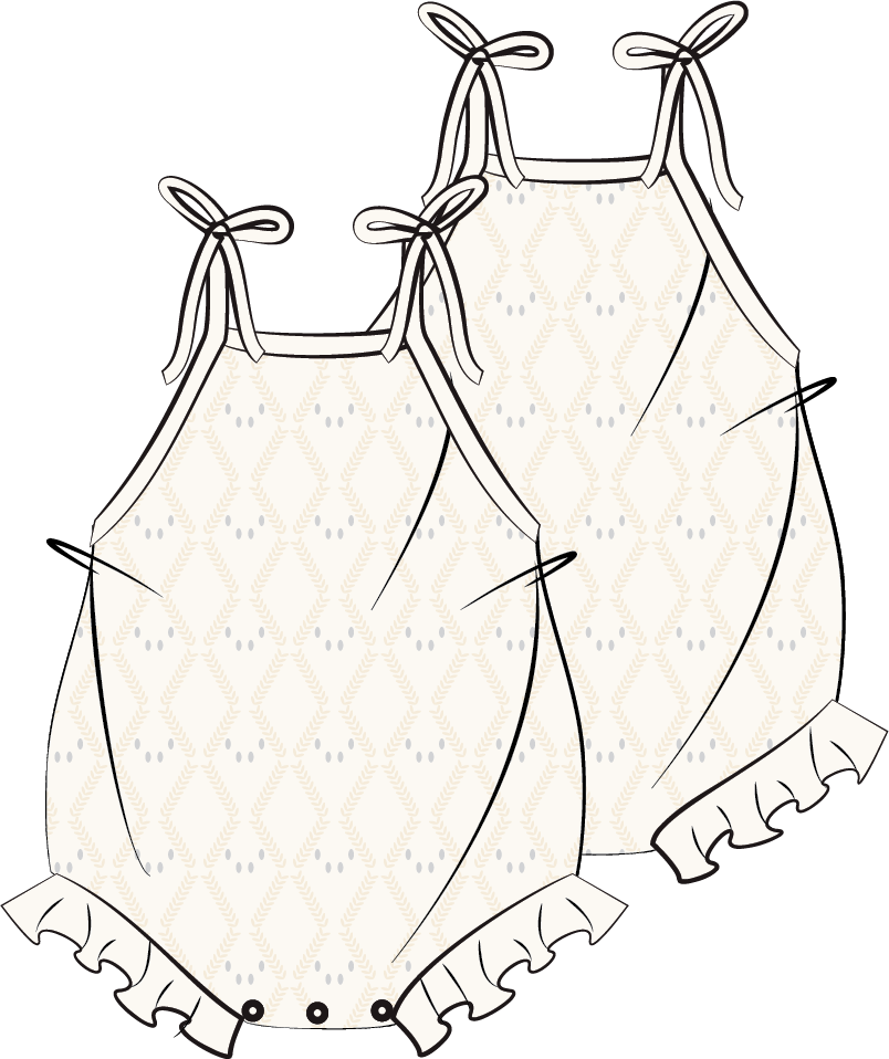 FRECKLES the label - Wholesale Bodysuit (Non-Footed) - Baby - PRE-ORDER Mila Pointelle Tie Romper | Snow6