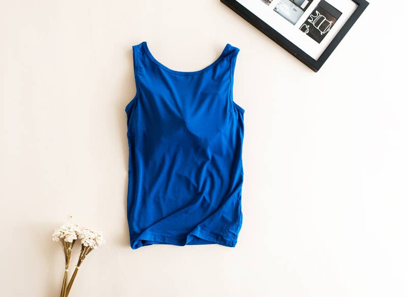 HIDDENBRAND - Wholesale Tank Top - Women's - Essential Basic Soft Modal tank top w built in bra18