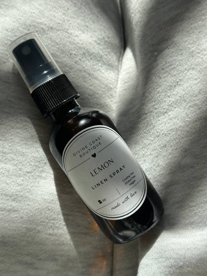 Spray di Lino al Limone per la vendita all'ingrosso da parte di Divine Coast Boutique