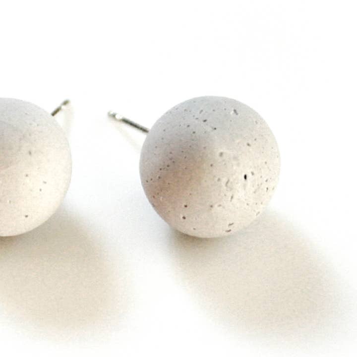 Concrete Pearl Earrings for wholesale by Krista Knickerbocker Designs