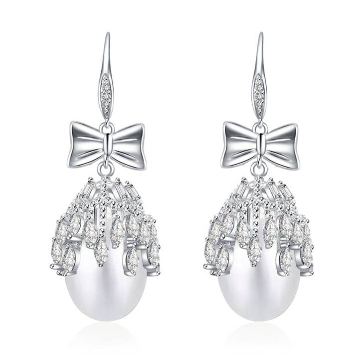 Elegant Freshwater Pearl Earrings WE00234 for wholesale by PEARLY LUSTRE