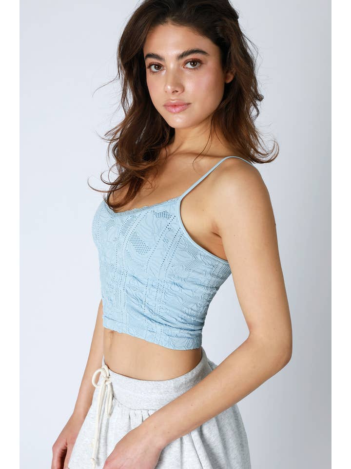 NIKIBIKI - Wholesale Camisole - Women's - NS8384 - Double Lace Trim Cami