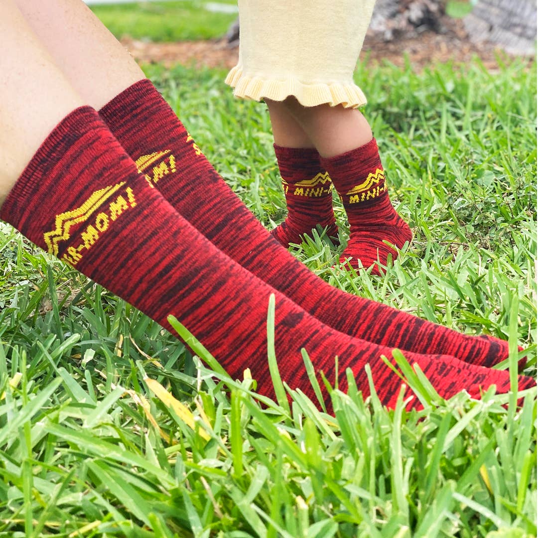 Boogie Toes - Vente Chaussettes – femme - Ensemble de 2 paires de chaussettes Sidekicks Mommy & Me Supermom1