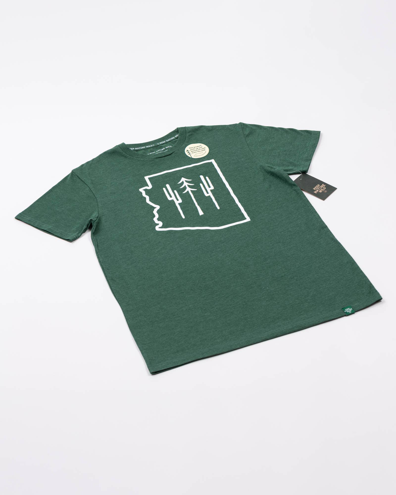 Keep Nature Wild - Wholesale Screen Printed T-Shirt - Unisex - Arizona Wilderness Unisex Tee | Heather Forest10
