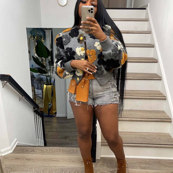 ACCITY - Wholesale Cardigan - Women's - Vintage Floral Knit Cardigan Jacket for Women_CWOCO00946