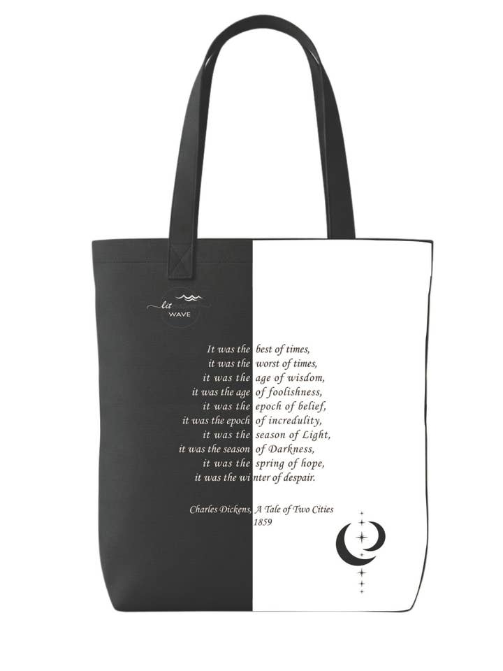 Literary Canvas Tote Bags for Bookstores & University Shops for wholesale by LitWave