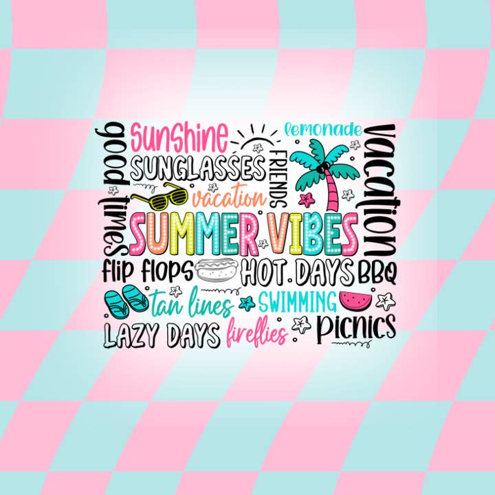 SUMMER VIBES 2025 (TALL ONLY) for wholesale by LA Koozie Company