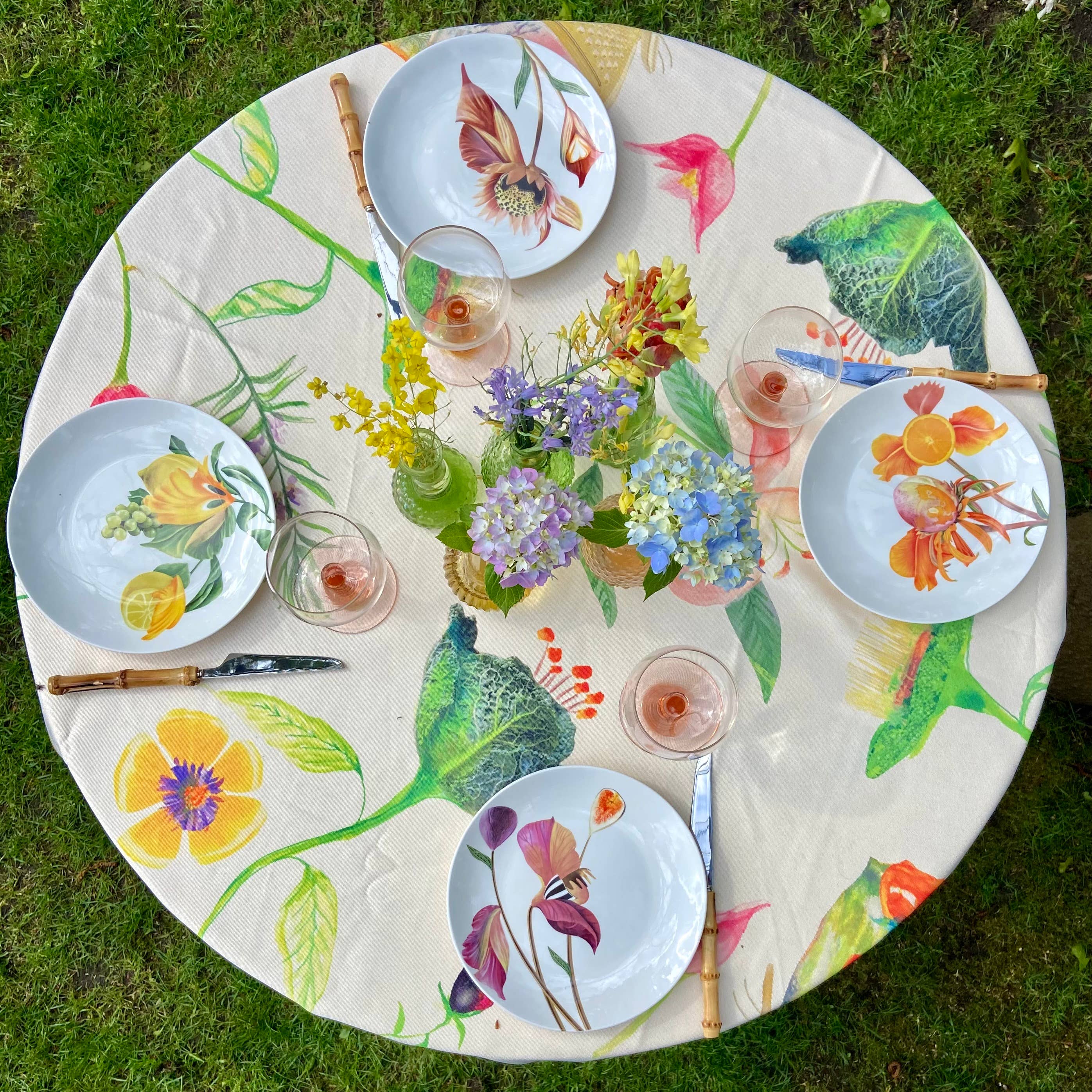 Bordy's - Wholesale Dinner Plate - Botanical Wonders - Set of 4 Breakfast Plates15