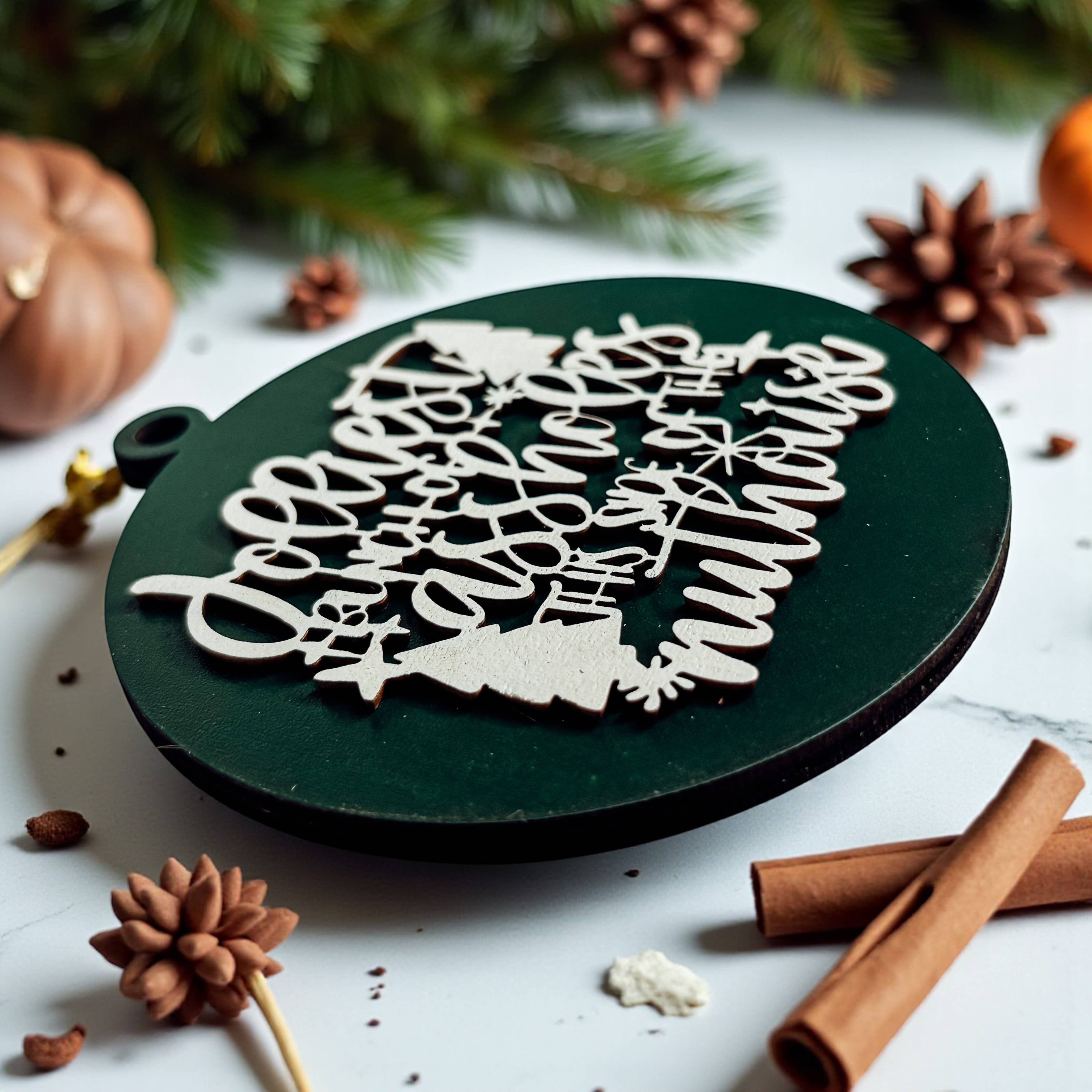 Gia Roma - Wholesale Ornament - Hanging Christmas Decor + Handmade Wooden Ornament Funny135