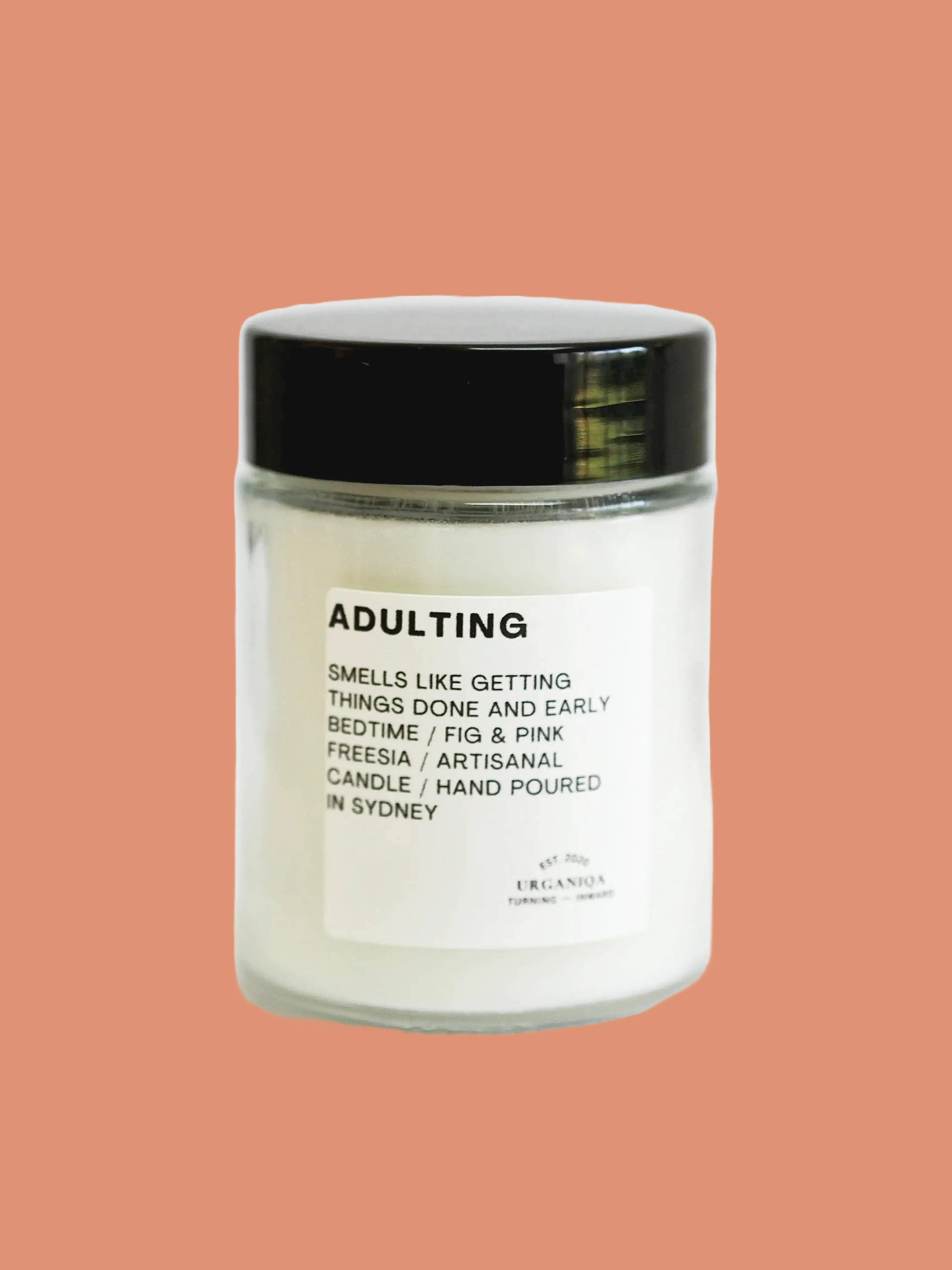 Urganiqa - Wholesale Jar/filled candle - Adulting Scented Soy Candle | Unfiltered Collection
