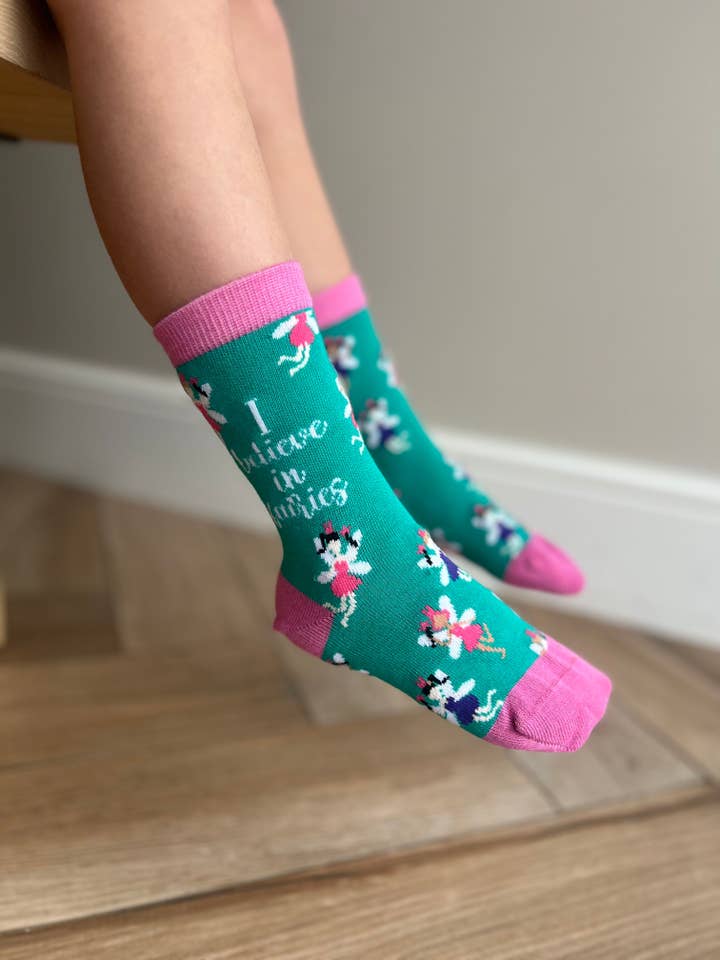 Smiling Faces – wholesale Strumpor - Barn – Älvor - Unisex Barn Bambu Strumpor av Sock Therapy