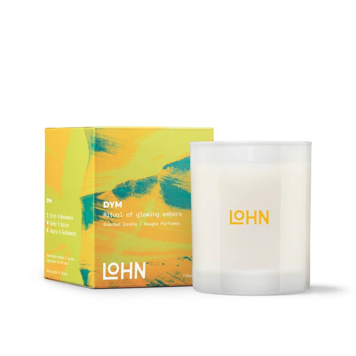 LOHN Candle - DYM Spruce & Woodsmoke for wholesale by LOHN (No duties | Ships from CAN/USA)
