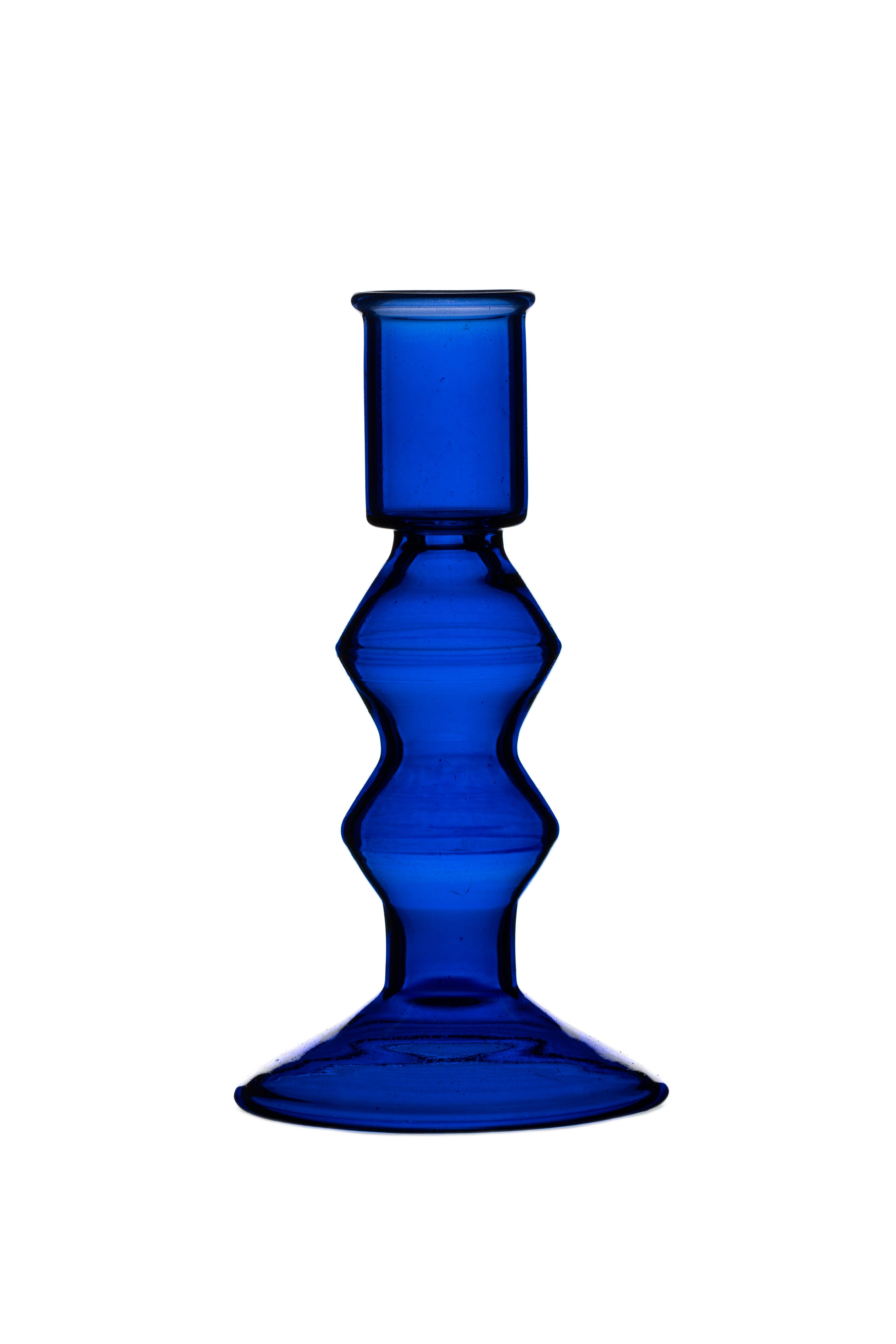 Shoeless Joe Ltd – wholesale Candle holder – Ink Blue Candlestick #31