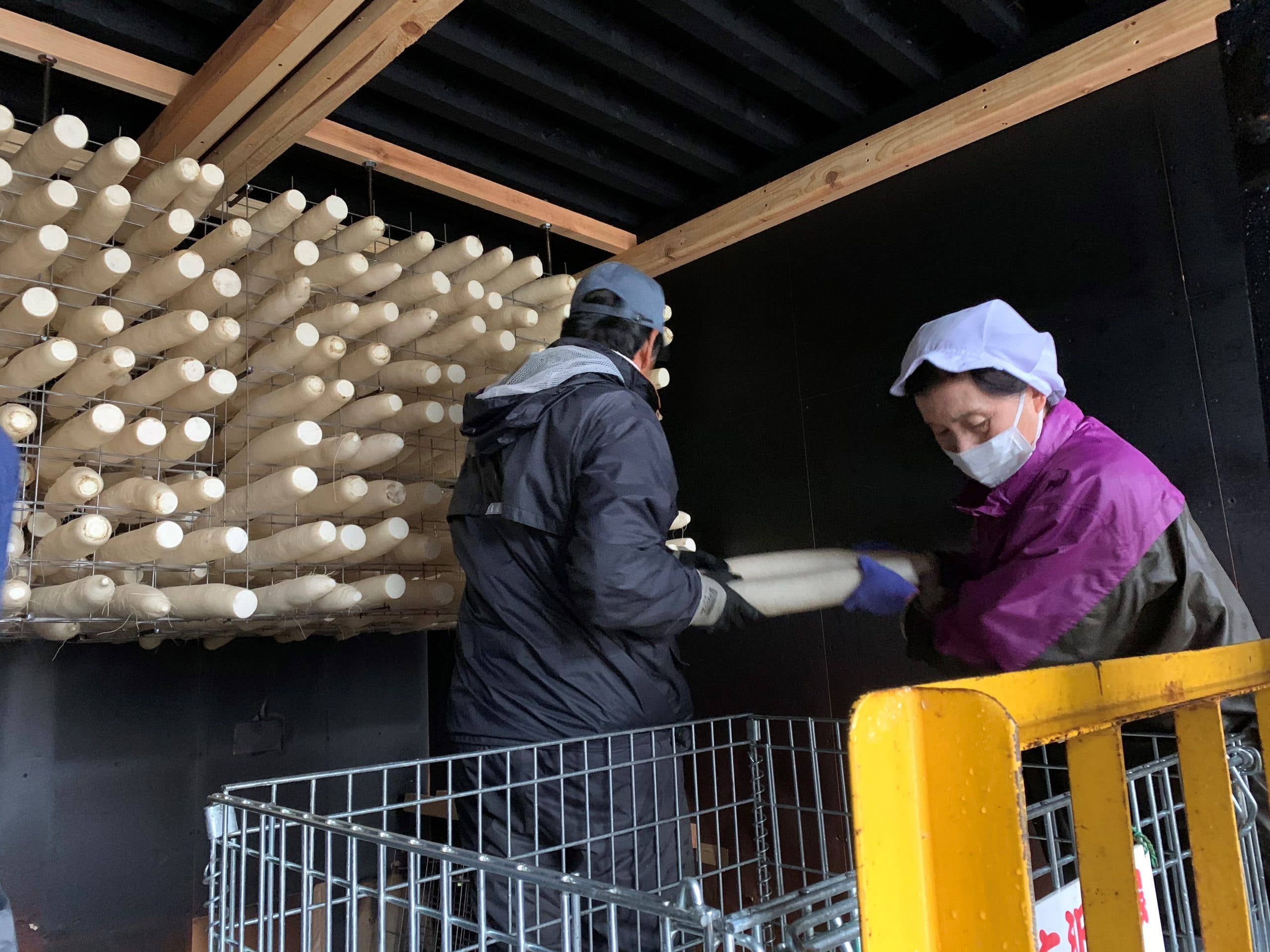 Japan Artisans - Wholesale Pickled Vegetables - Kinnokura-Smoked Radish 300g Smoky Vegan Iburigakko2