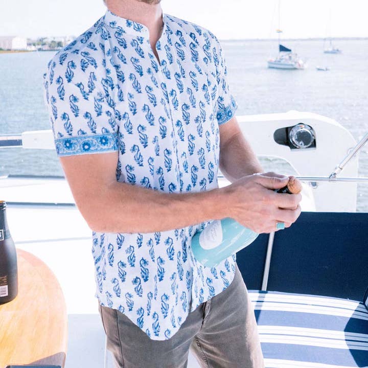 Blaugrün Blumen für den Großhandel von Block+Ink