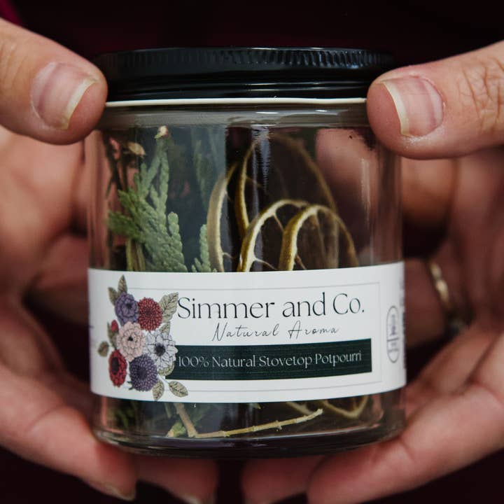 Soyez Mélange de Pot Simmer du Nord, Arôme Boisé d'Agrumes Naturels – Édition en Pot pour la vente par Simmer and Co Natural Aroma