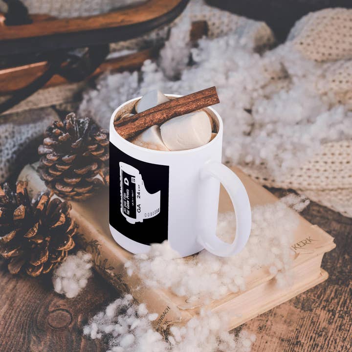 3dRose - Wholesale Coffee Mug - 3dRose, Roll of 35 mm film for color prints on black background, Mug11