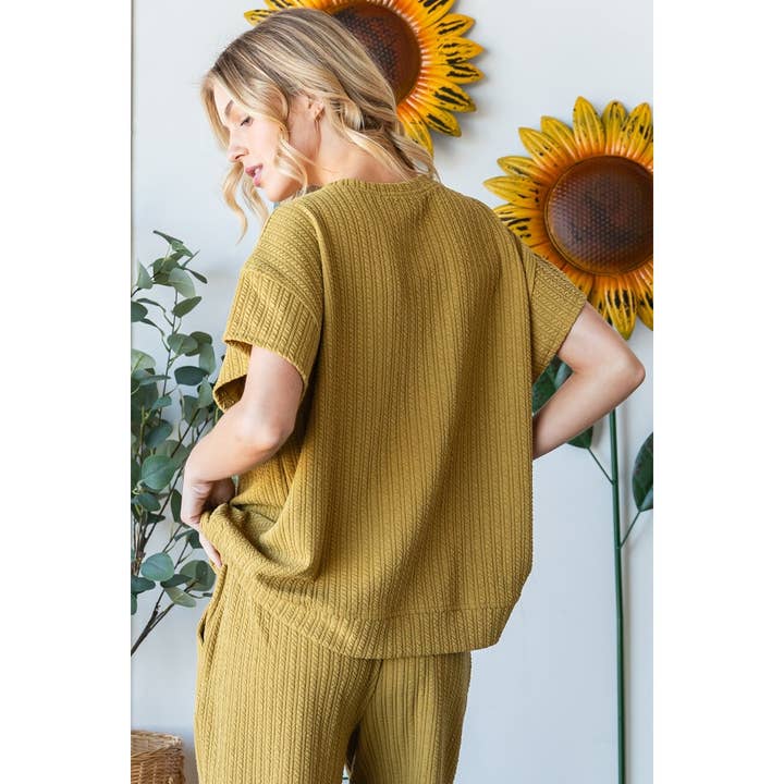 Veveret - Wholesale Knit Top - Women's - Waffle Textured Knit Top18