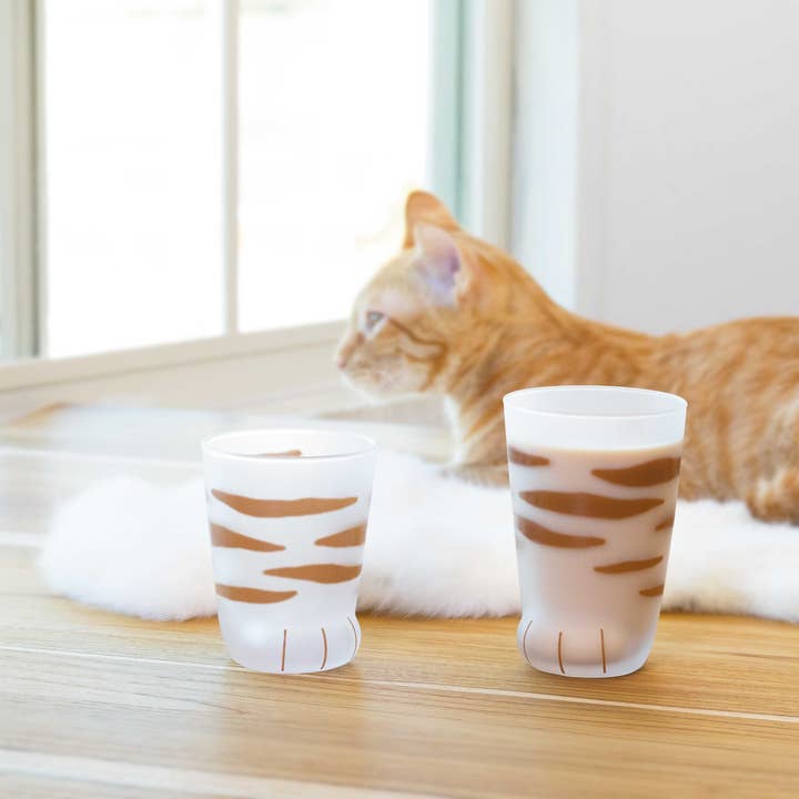 ADERIA - Wholesale Drinking Glass/Cup - Cat Paw Drink Glass | 8 Pattern Options 2