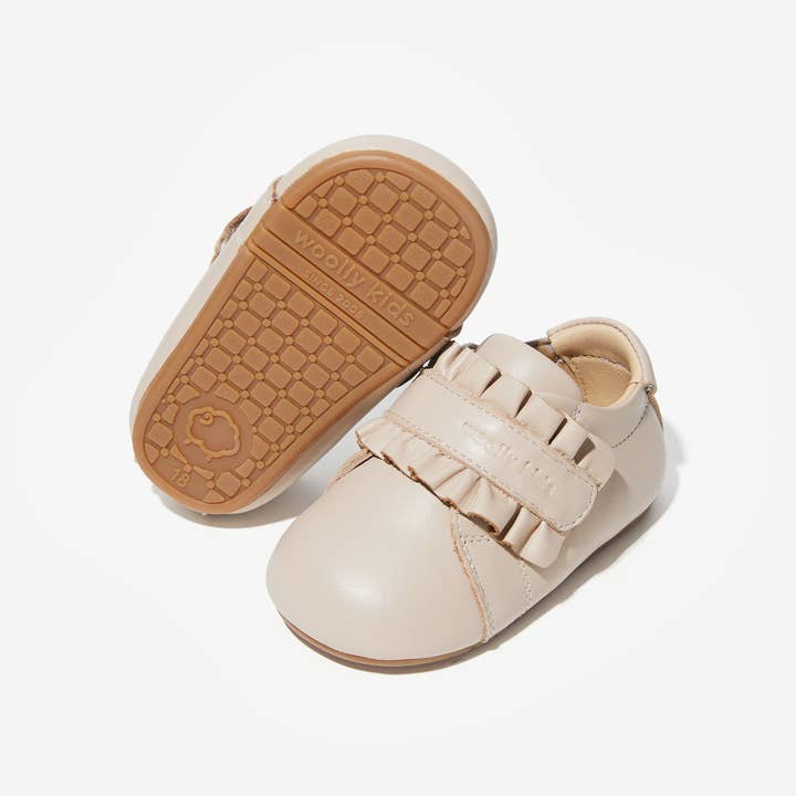Woolly Kids - Wholesale Cot shoes – Baby - Emily - Milk Tea Brown2