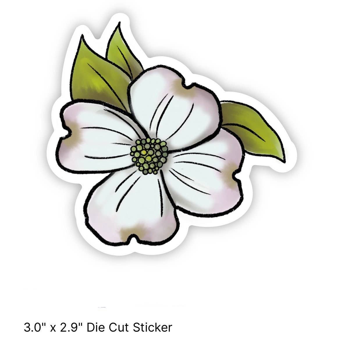 Positively North Carolina - Wholesale Sticker - North Carolina Dogwood Flower Waterproof Vinyl Sticker6