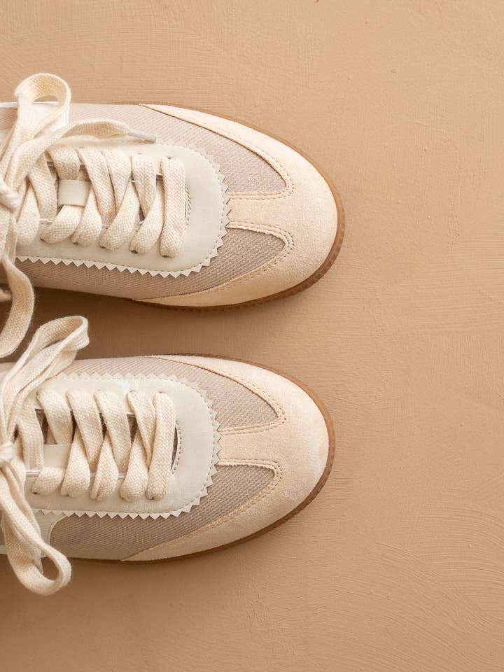 The Kyla | Almond Classic Low Top Sneakers for wholesale on Faire2