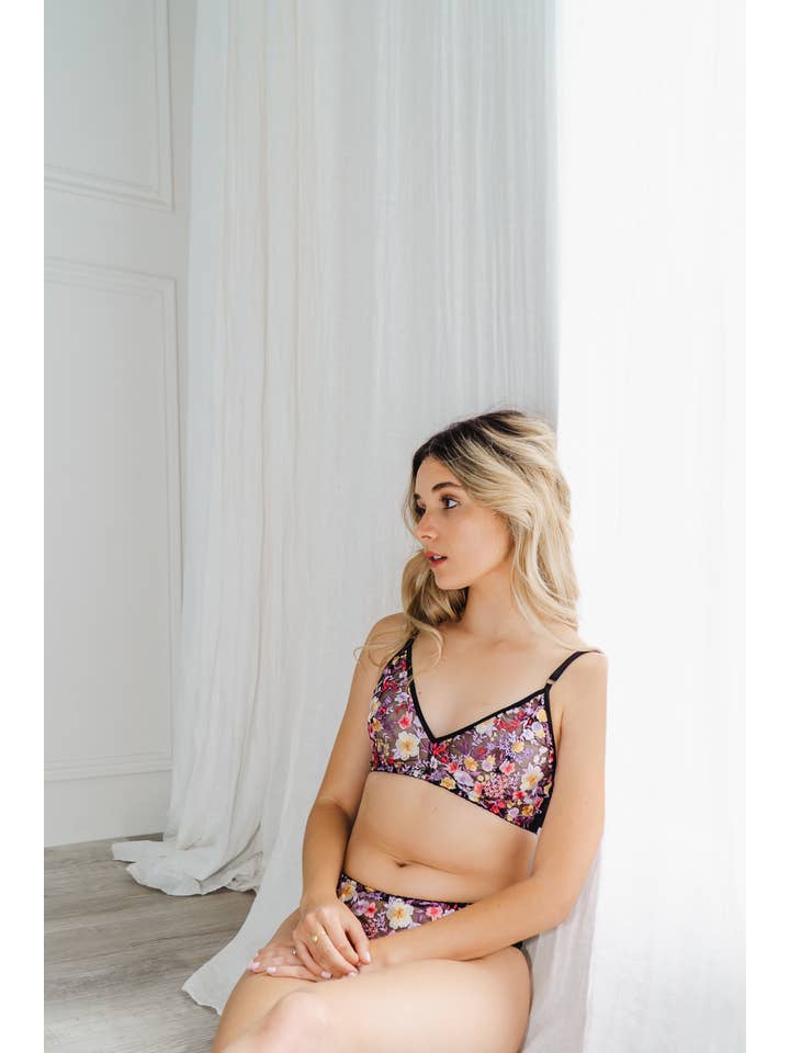 Jordan de Ruiter - Wholesale Underwear – Women's - Low Rise Brazilian Panty: Secret Garden5