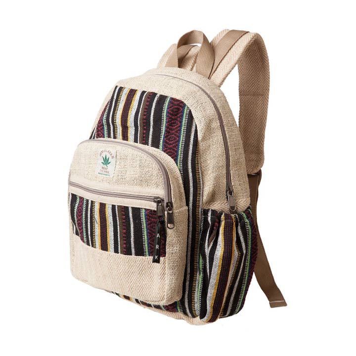 Ark Imports - Wholesale Backpack - Women's - Hemp Cotton Mini Knapsack1