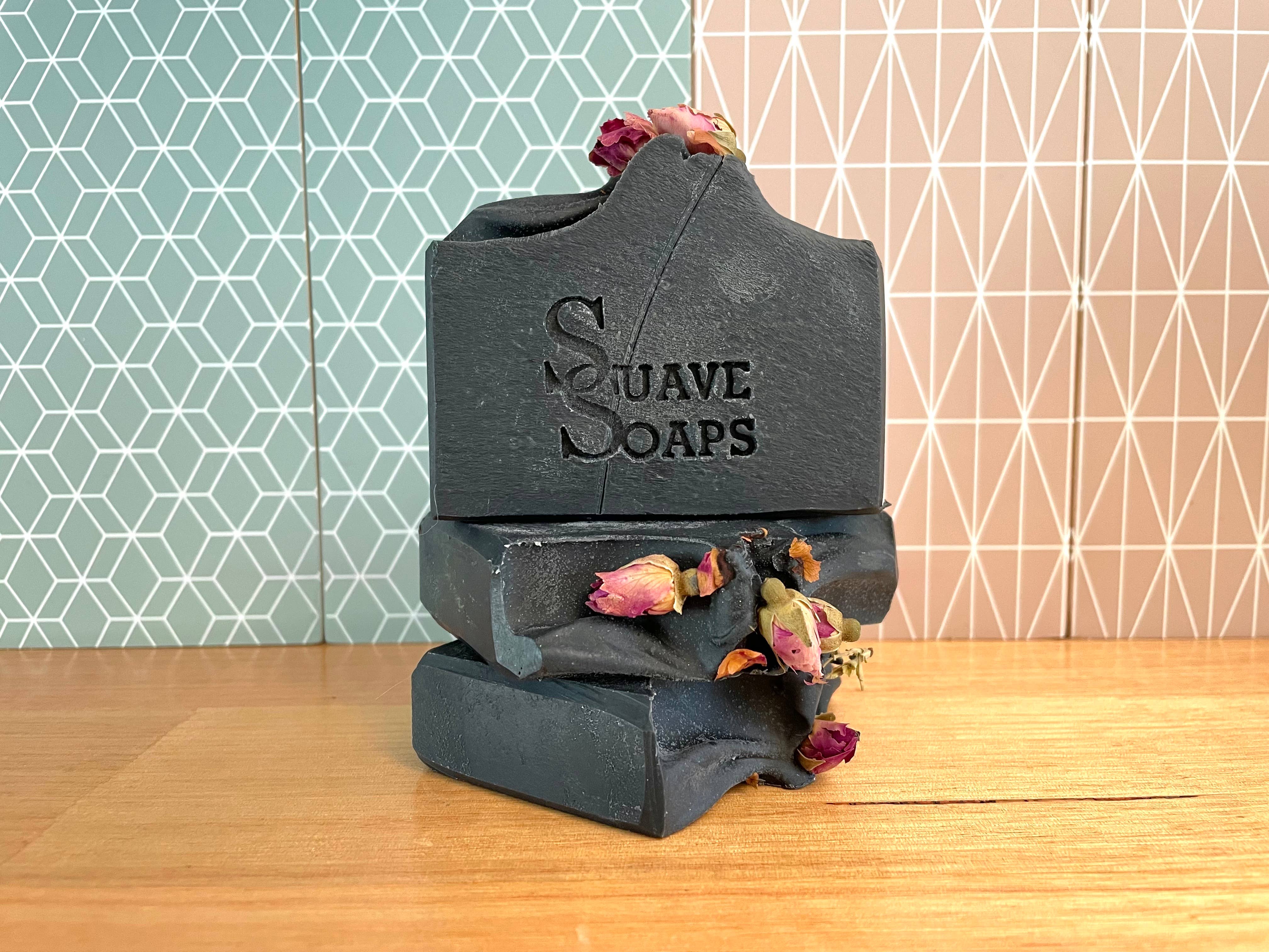 Suave Soaps - Wholesale Bar Soap - Handmade Unscented Charcoal Goat Milk Soap0