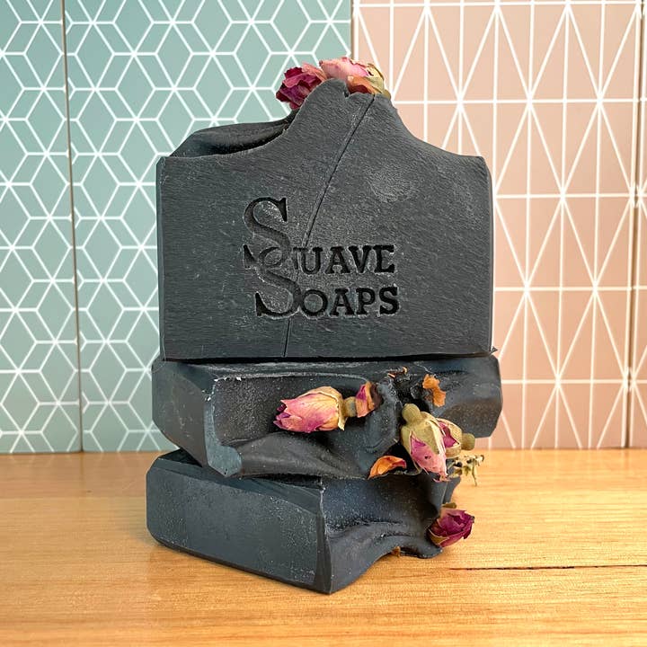 Handmade Unscented Charcoal Goat Milk Soap for wholesale by Suave Soaps