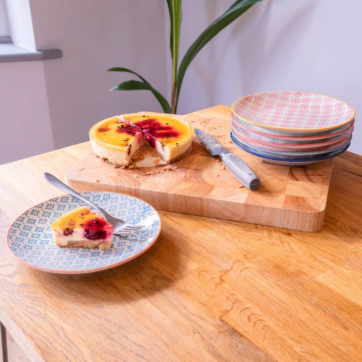 Rinkit Ltd – wholesale Dinner plate – Nicola Spring Patterned Dessert Side Plate 180mm Blue Flower3