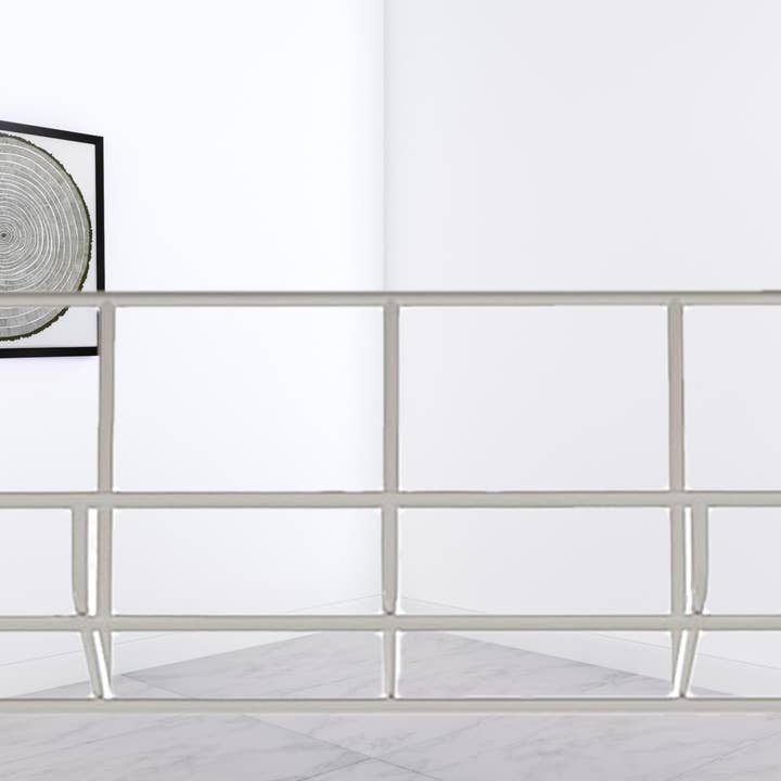 HomeRoots - Wholesale Desk Set - 59" Adjustable Light Khaki And White L Shape Standing Desk3