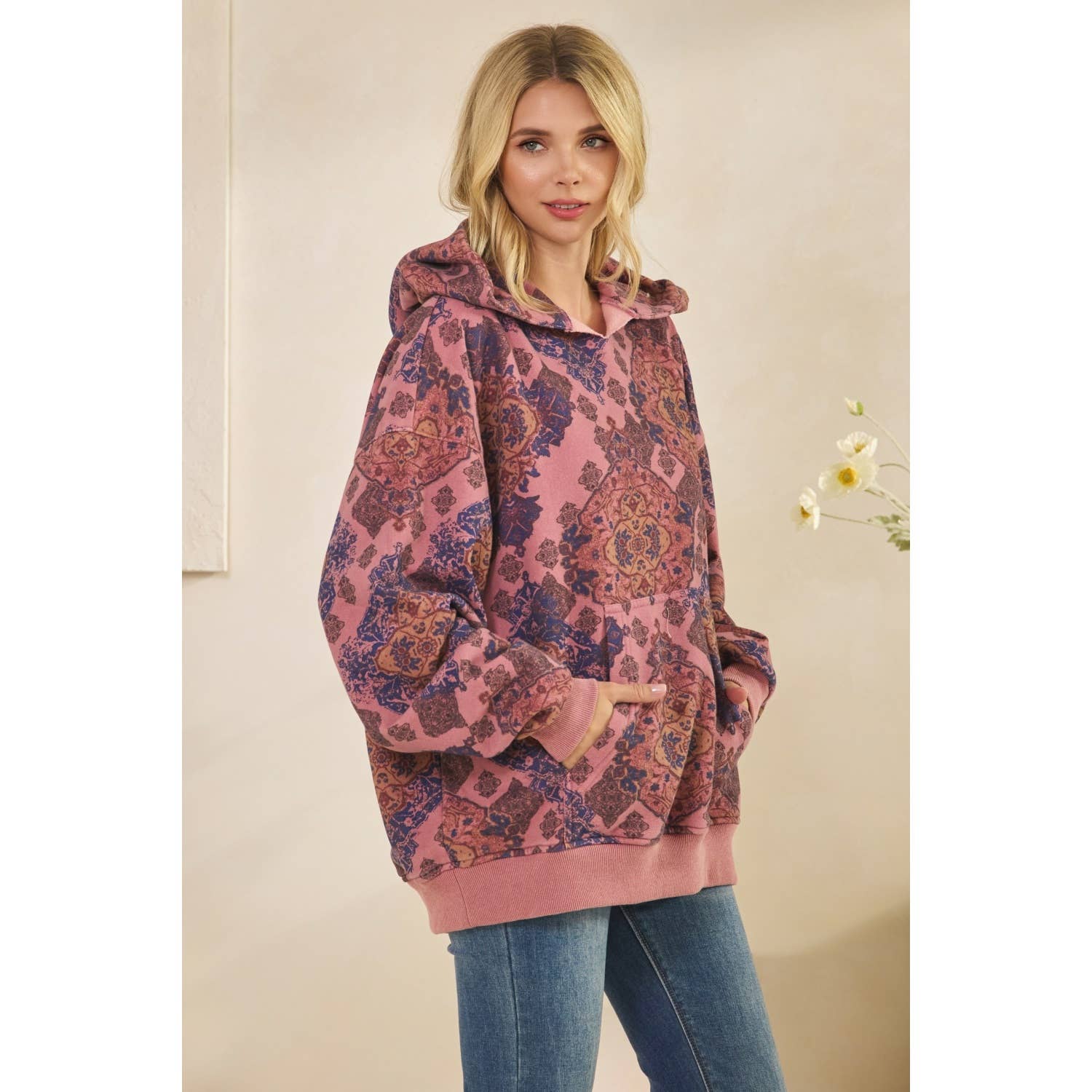 Veveret – wholesale Hoodie - Dam – Tryckt fleecehuvtröja21