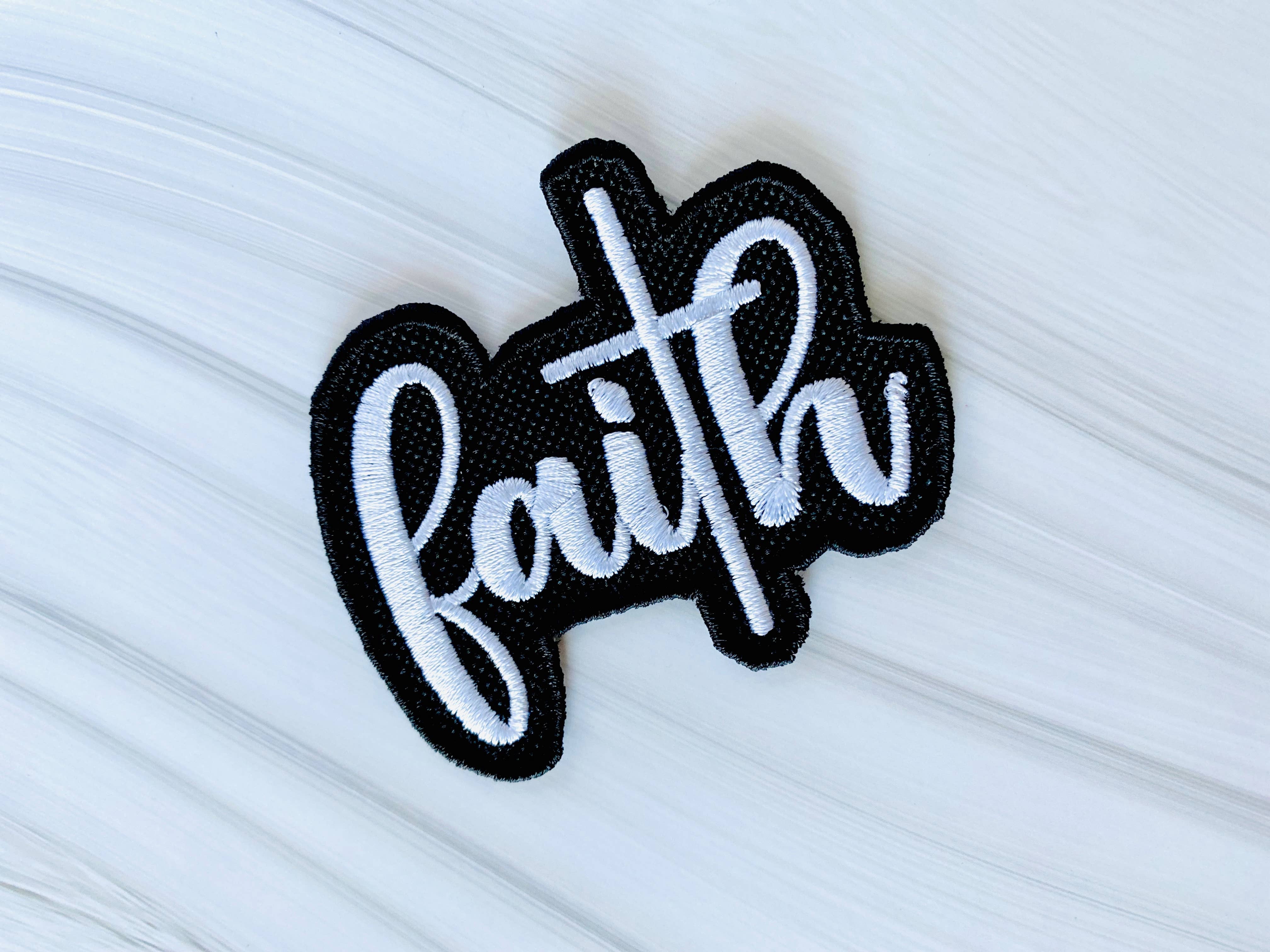 R & R Stitched - Wholesale Patch - Faith embroidered hat patch4