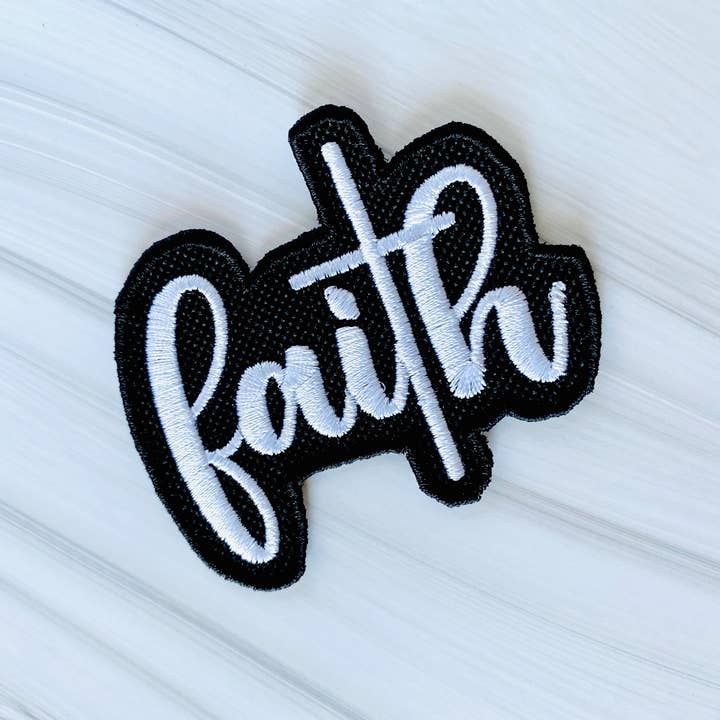 R & R Stitched - Wholesale Patch - Faith embroidered hat patch4