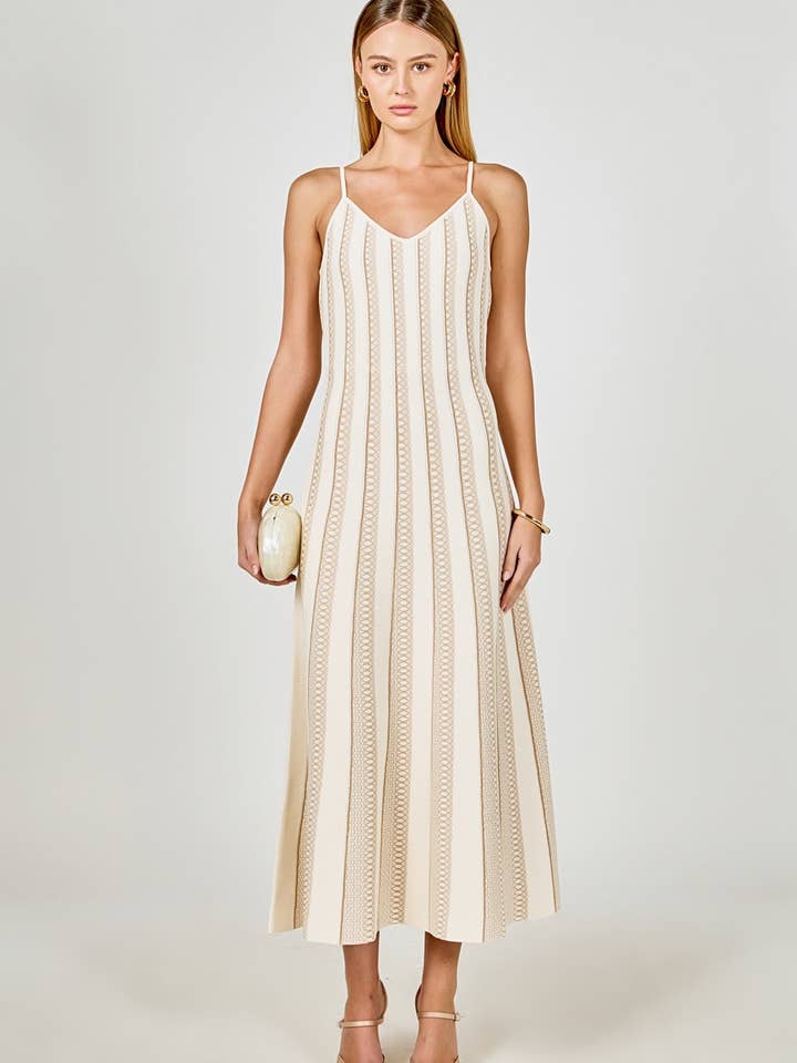 Lurex Knit Maxi Dress for wholesale by English Factory