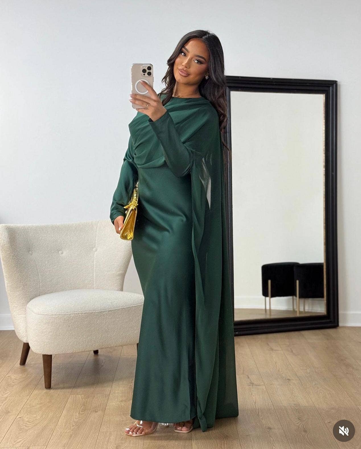 LORIANE - Venta al por mayor Vestido - Mujer - 10612 Vestido largo de satén5