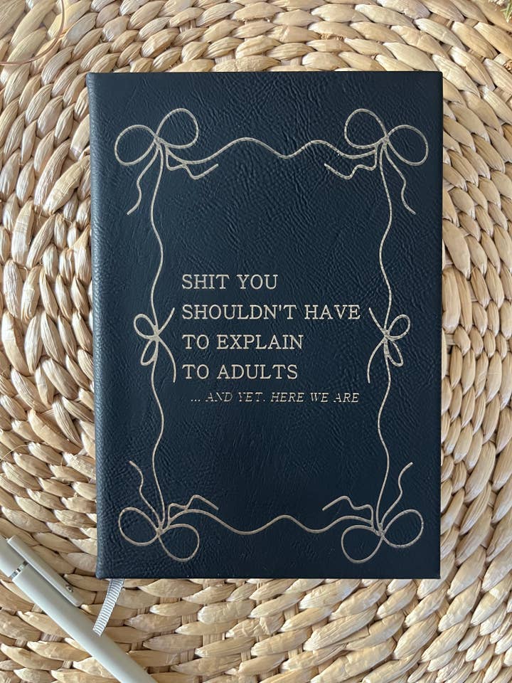 Funny Office Working Gift Leatherette Journal for wholesale by Rustic Raleigh