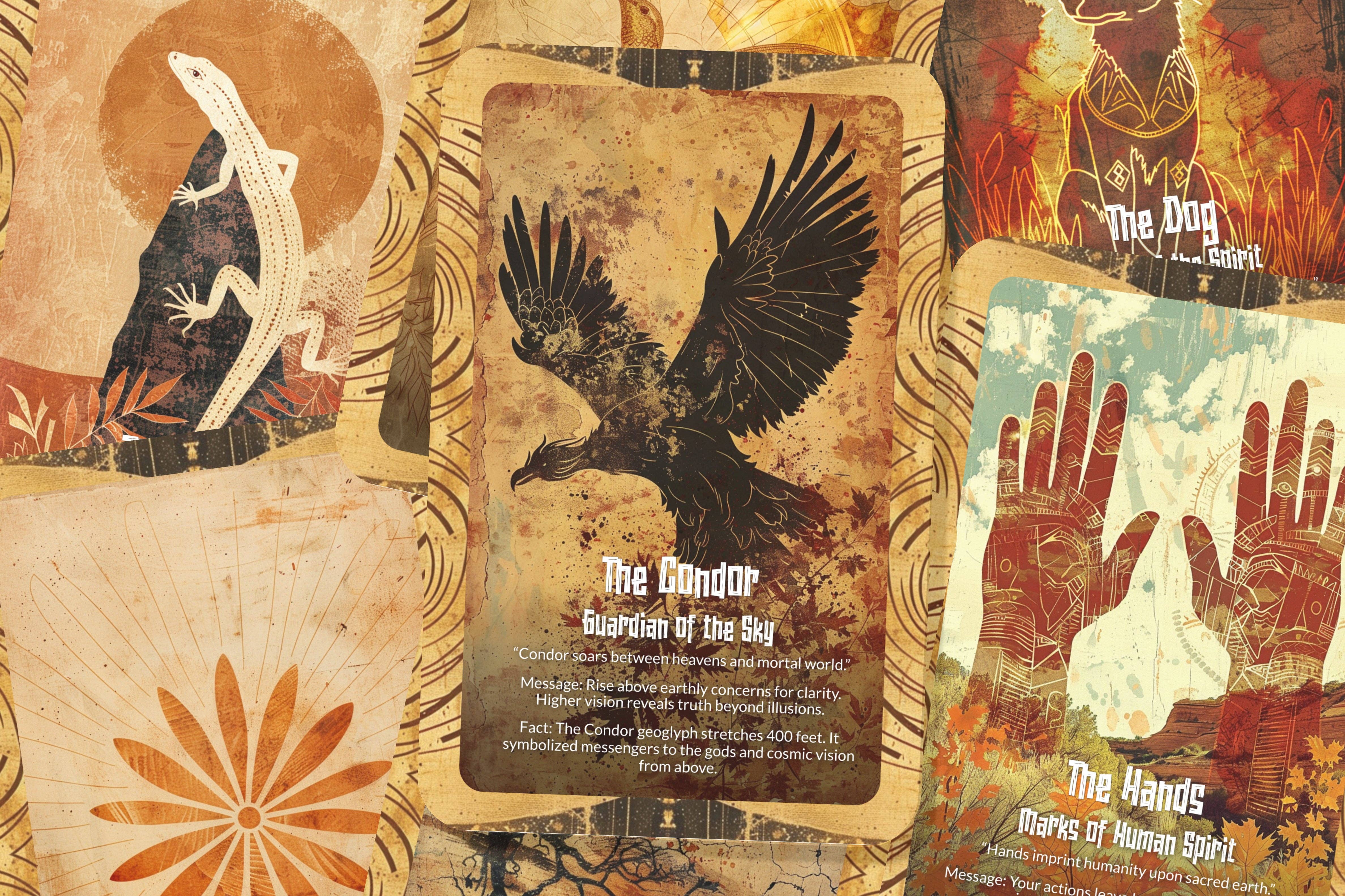 Ibiza Tarot USA - Wholesale Tarot Cards - Oracle of the Nazca Lines Sacred Geometry Deck – 22 Cards3