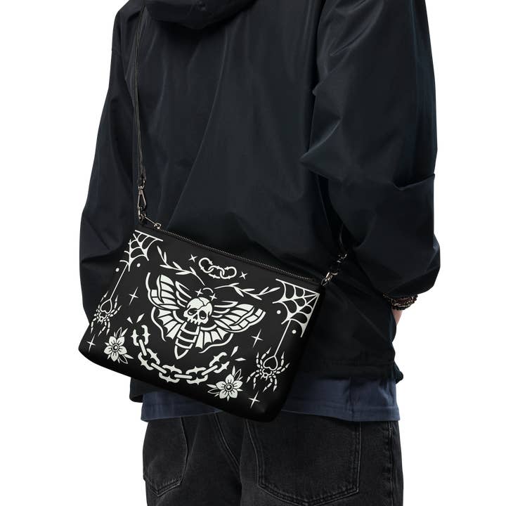 Goth Cloth Co. - Wholesale Crossbody Bag - Women's - Old School Ink Crossbody Bag5