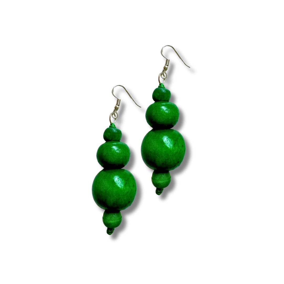 Bijondo - Vente Boucles d'oreilles pendantes - Boucles d'oreilles en bois Bonnie2