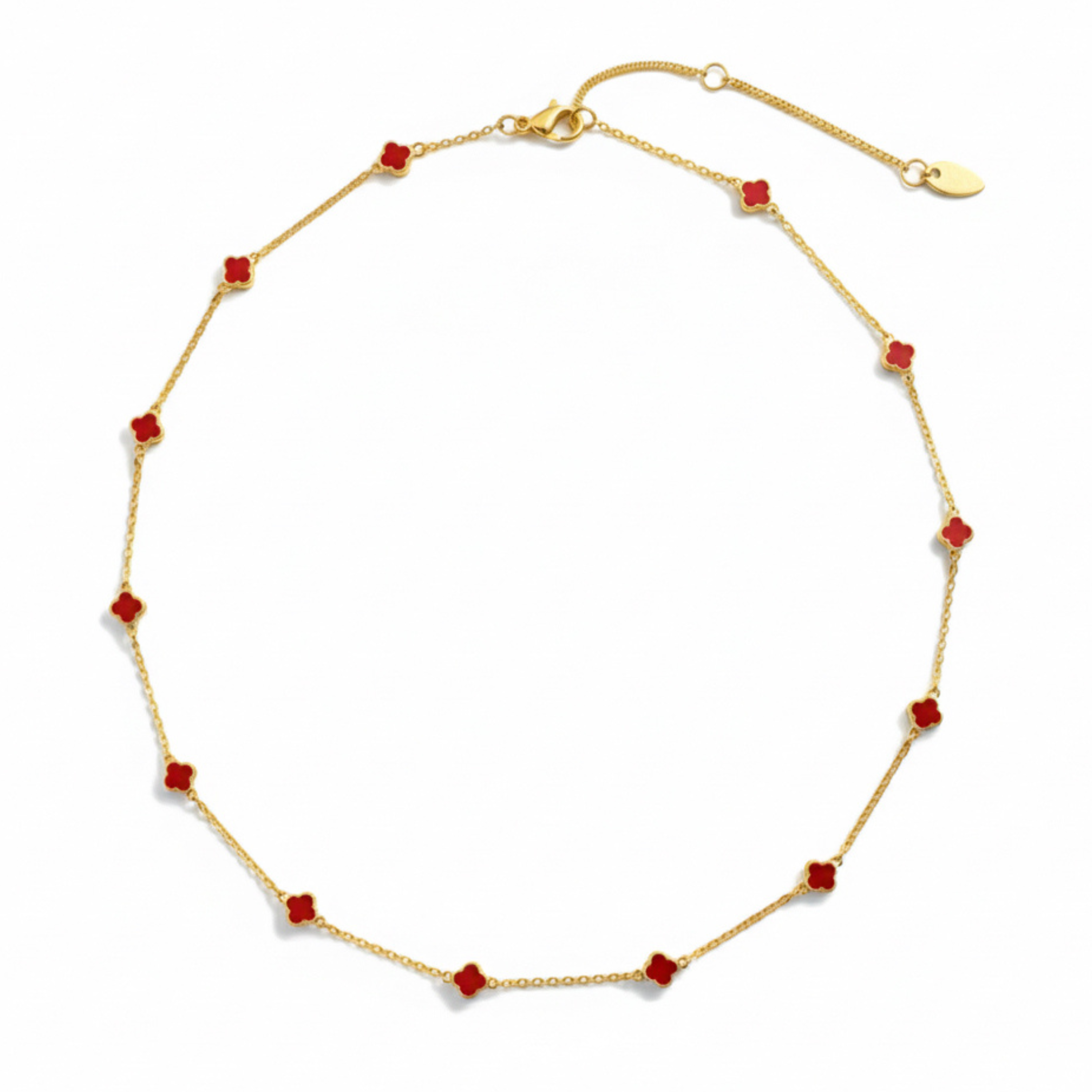 Ellison+Young - Wholesale Pendant/Charm Necklace - Petite Colored Clover Necklace10