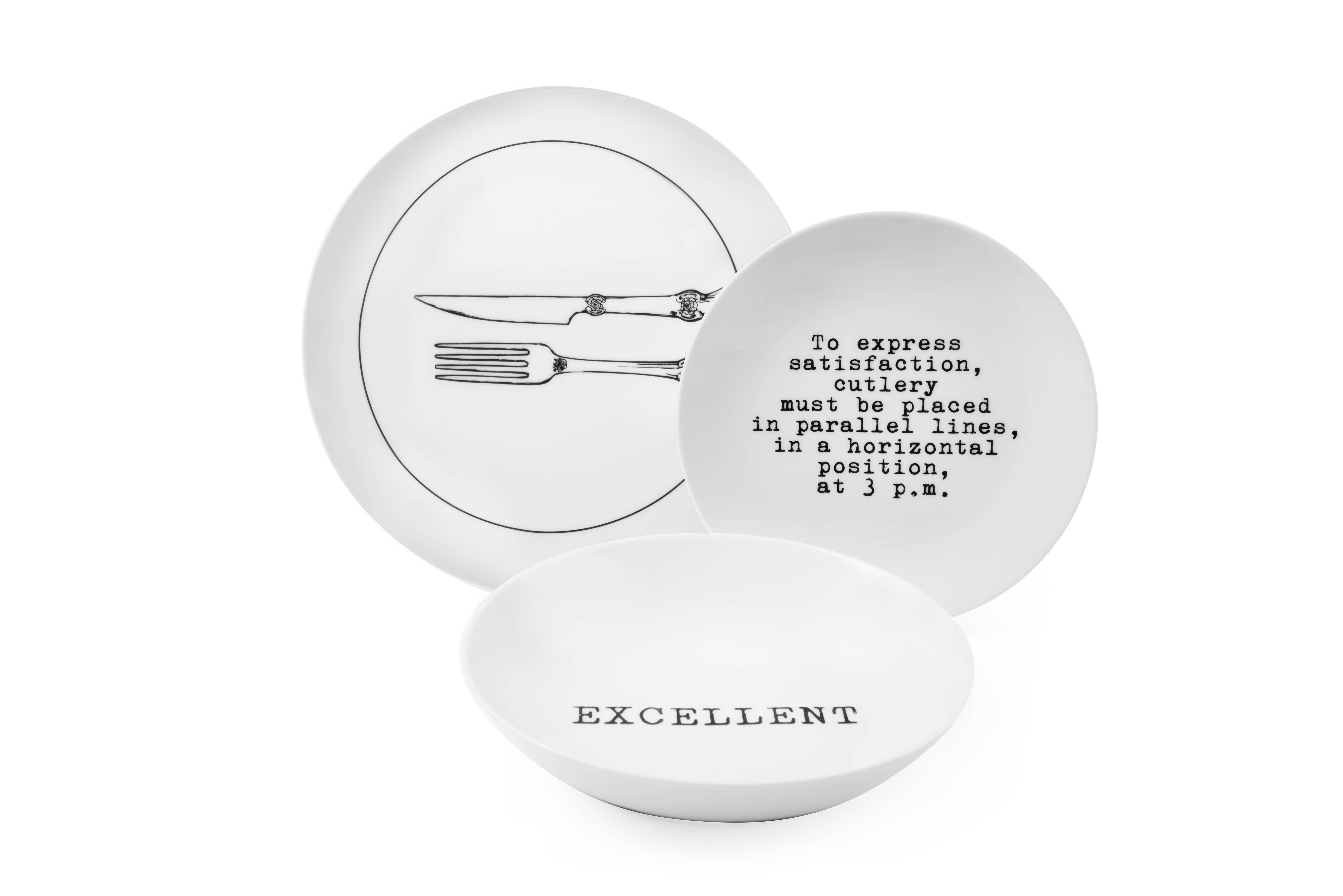 Multicolore Servizio Piatti 18 Galateo in vendita all'ingrosso su Faire3