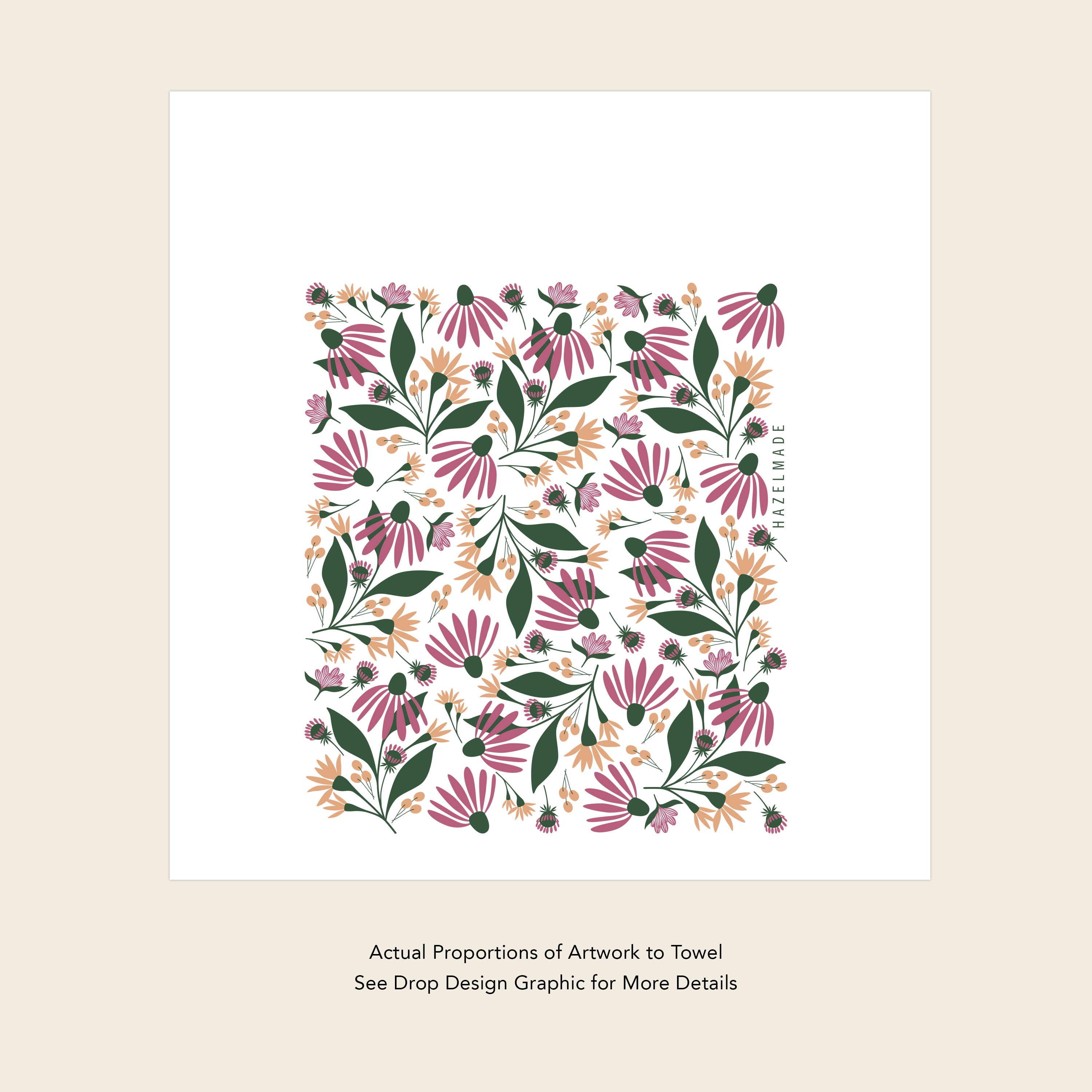 HAZELMADE® Tea Towels + Gifts - Wholesale Tea Towel - Spring Florals Tea Towel | Kitchen Decor3