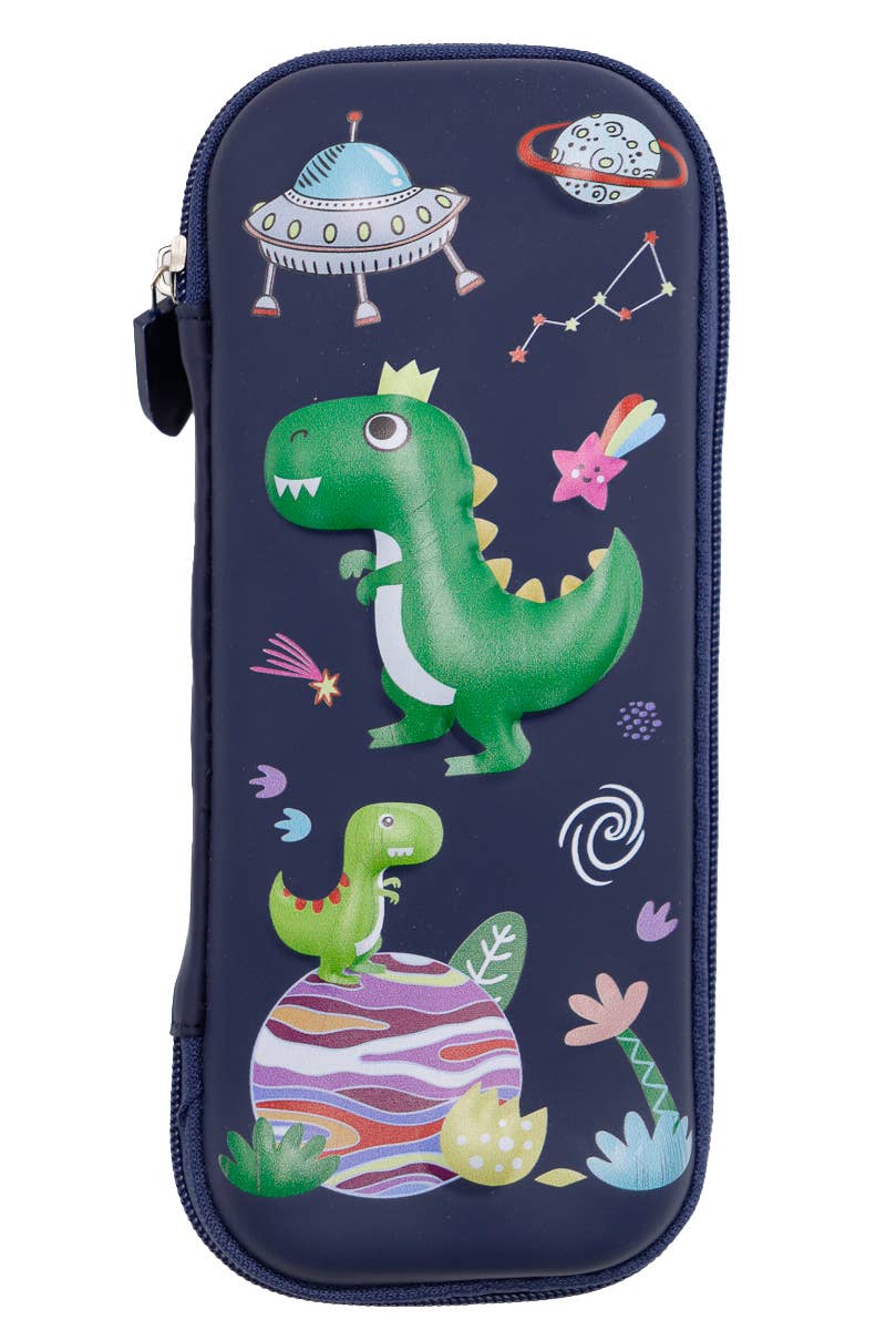 Cap Zone - Wholesale Pencil Case/Pouch - Little Boys Dinosaur Galaxy Embossed School Pencil Case5