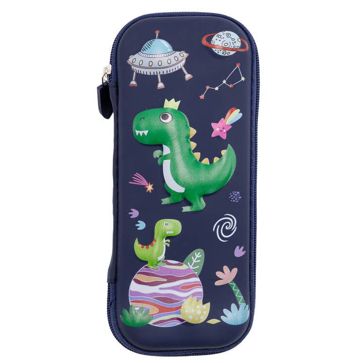 Cap Zone - Wholesale Pencil Case/Pouch - Little Boys Dinosaur Galaxy Embossed School Pencil Case5